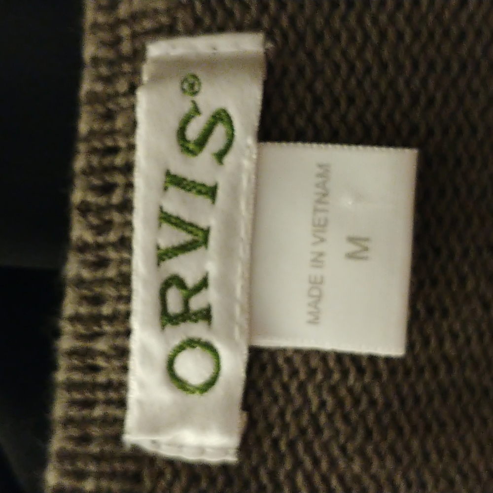 Olive Notched Neck Cotton Sweater - Picture 4 of 5